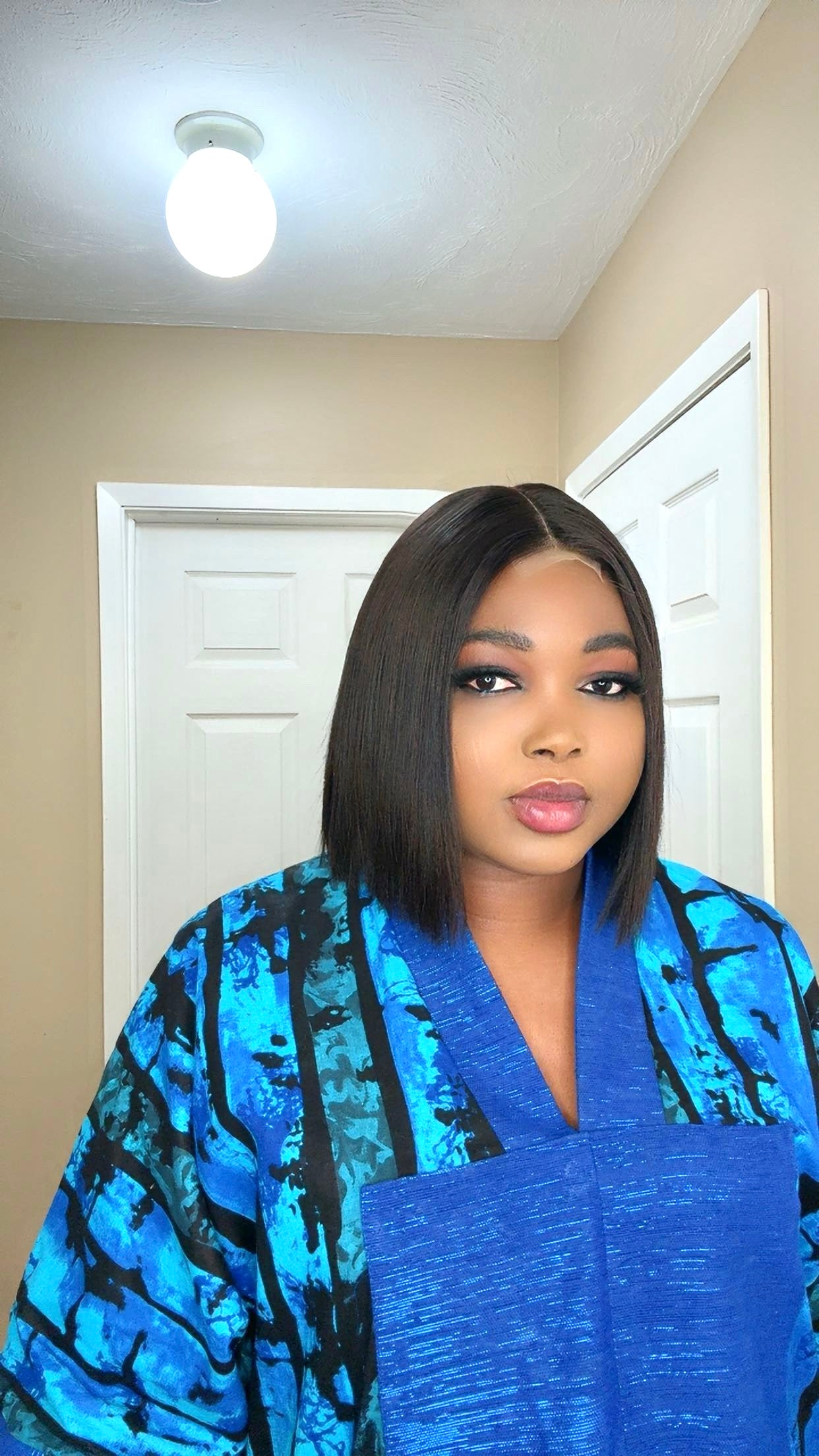 Fivans_Hair Wear & Go Bob Wig – 2x6 Closure | 10” straight wig| 200g | Natural Color | 100% Virgin Human Hair