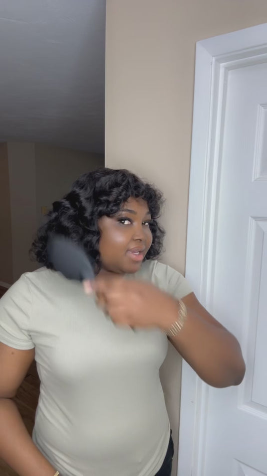 Wear & go bouncy curl fringe 12”