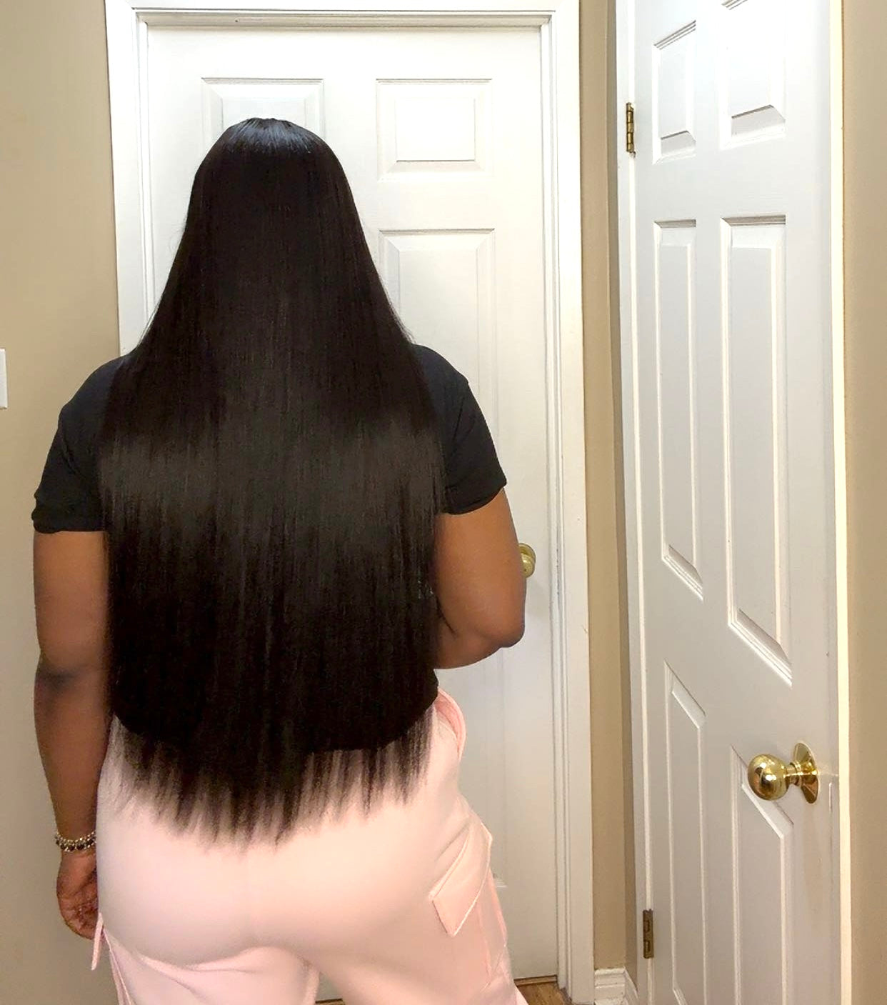 5x5 HD Lace Closure Wig – 30” Straight Wig in Natural Black | 100% Human Hair| Wear n Go