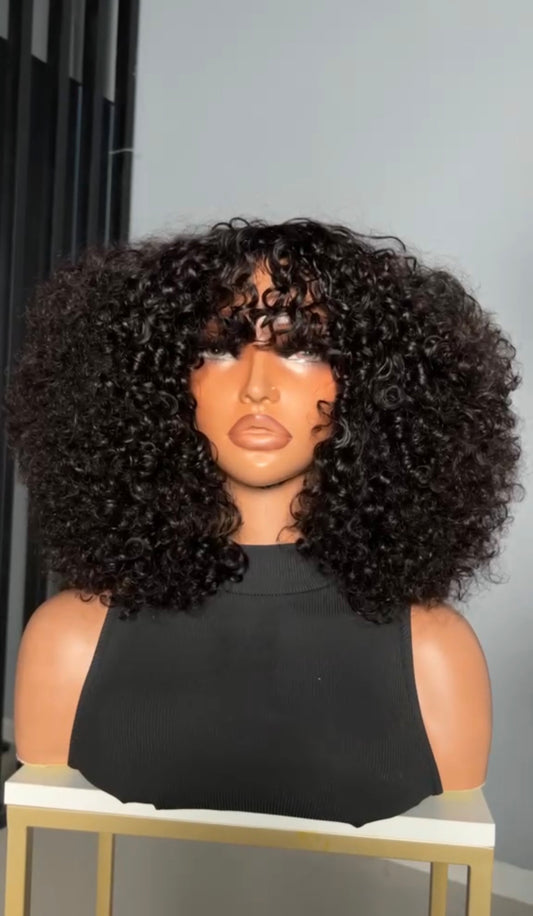 Deal No 30 - 14 inches pixie curl fringe. Extra volume. Wear and go