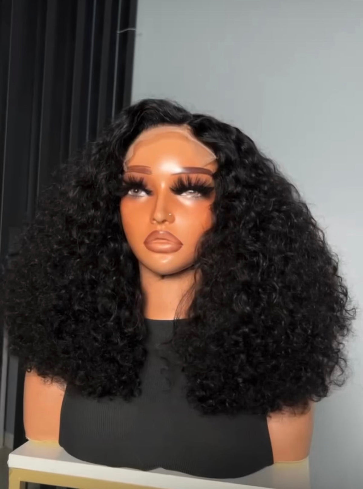 Deal No 45— 16” rush curls  paired with 5*5 closure wear and Go.