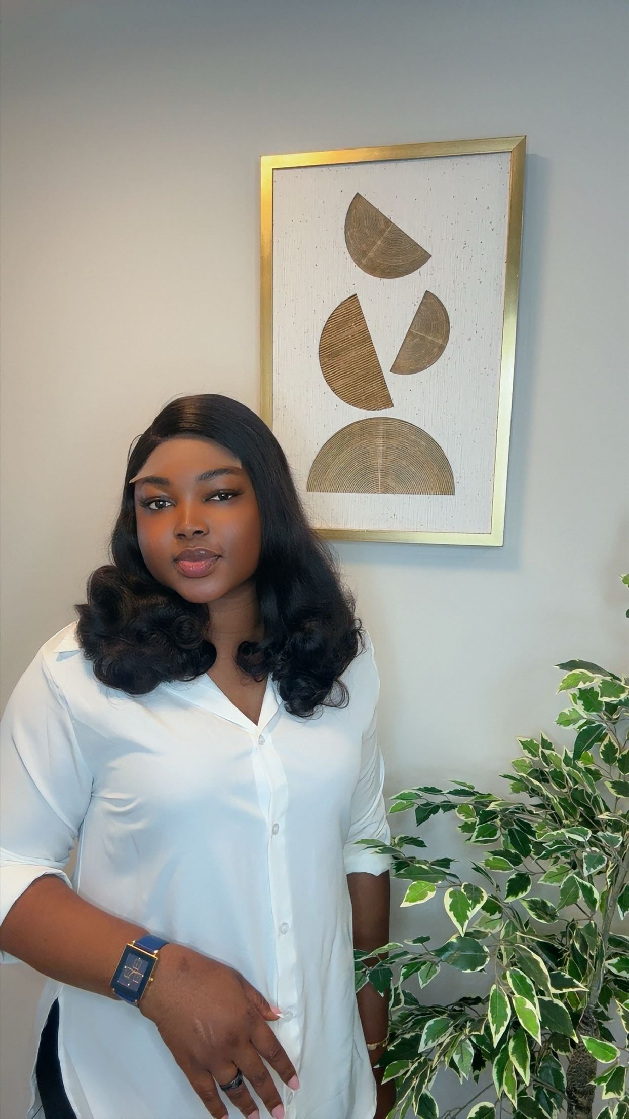 Deal no 39 - base bouncy curl 22” paired with 5*5 closure. Wear and go wig
