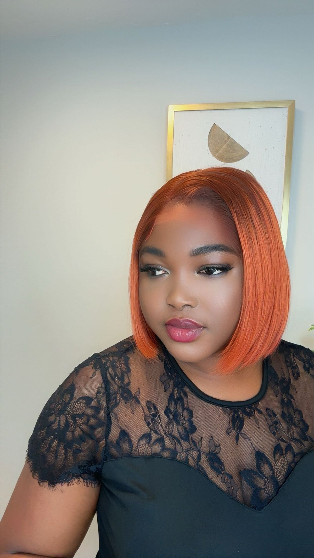 Deal No 6- 8” bob wig with 5*5 HD lace closure lagos hairline
