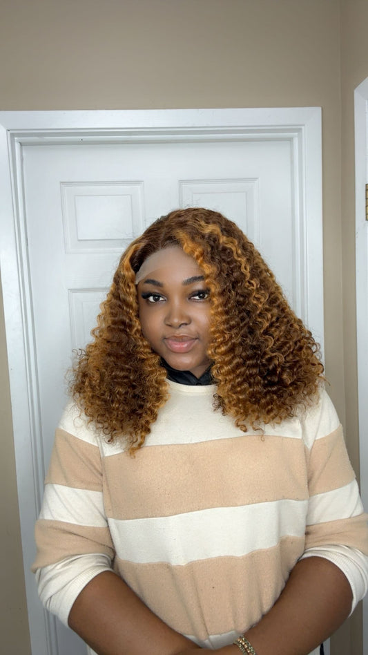 Deal No12 - Glueless wig. Highlight Soweto curls 20”