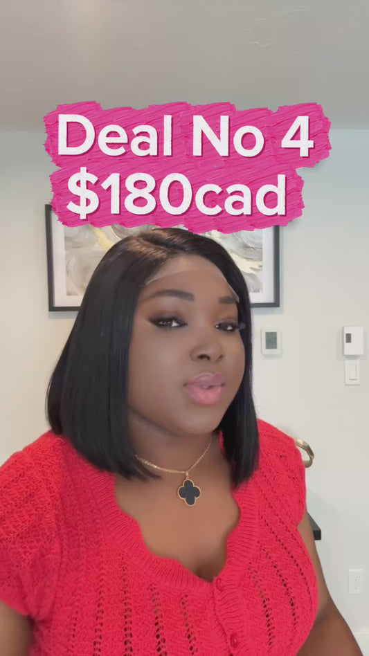 Glueless bob wig 5*5 HD lace wear and Go wig