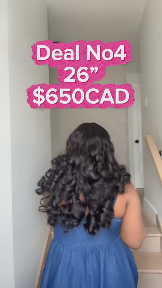 Deal No 4 - 26” Loose Bounce Wig – 5x5 Closure,
