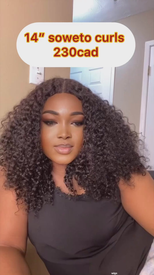 14” Soweto curls… suppler full when combed out. 200g 5*5 closure