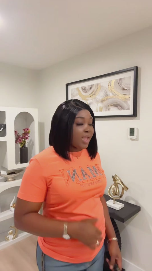 Glueless bob wig 5*5 HD lace wear and Go wig